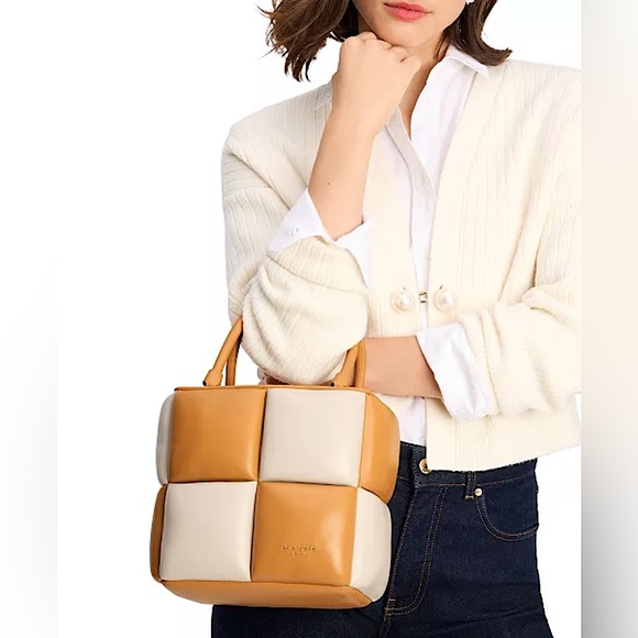 Kate Spade Boxxy Colorblocked Tote In Bare Multi - Picture 10 of 11